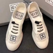 Chanel Lace PVC Lace-up Sneaker Black 2018 (GD1063-8082115 )