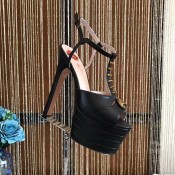Gucci Leather Platform Sandal Black 2017 (GD4007-7022142 )