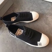Chanel Fabric CC Logo Patch Sneakers Black 2019 (EM-9041329 )