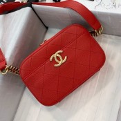 Chanel Grained Calfskin Waist Bag/Belt Bag AS0311 Red 2019 Collection AQ01367